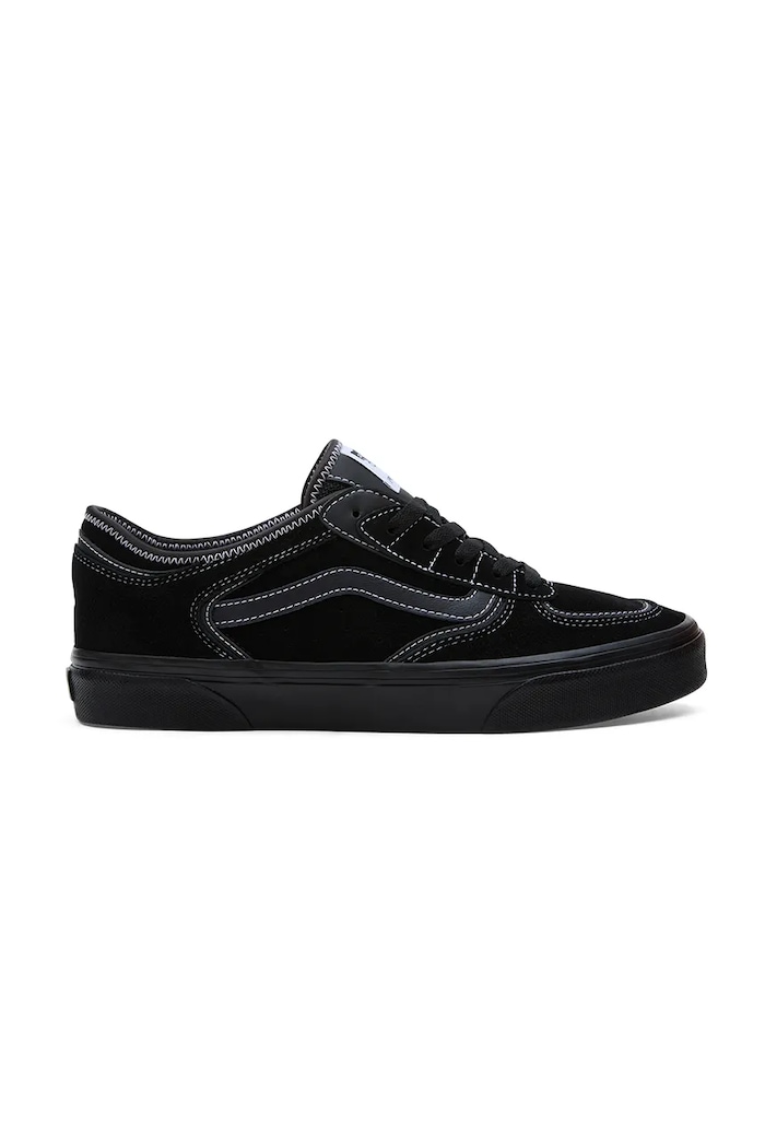 Semišové tenisky Vans Rowley Classic plochá černá VN0009QJH1W1