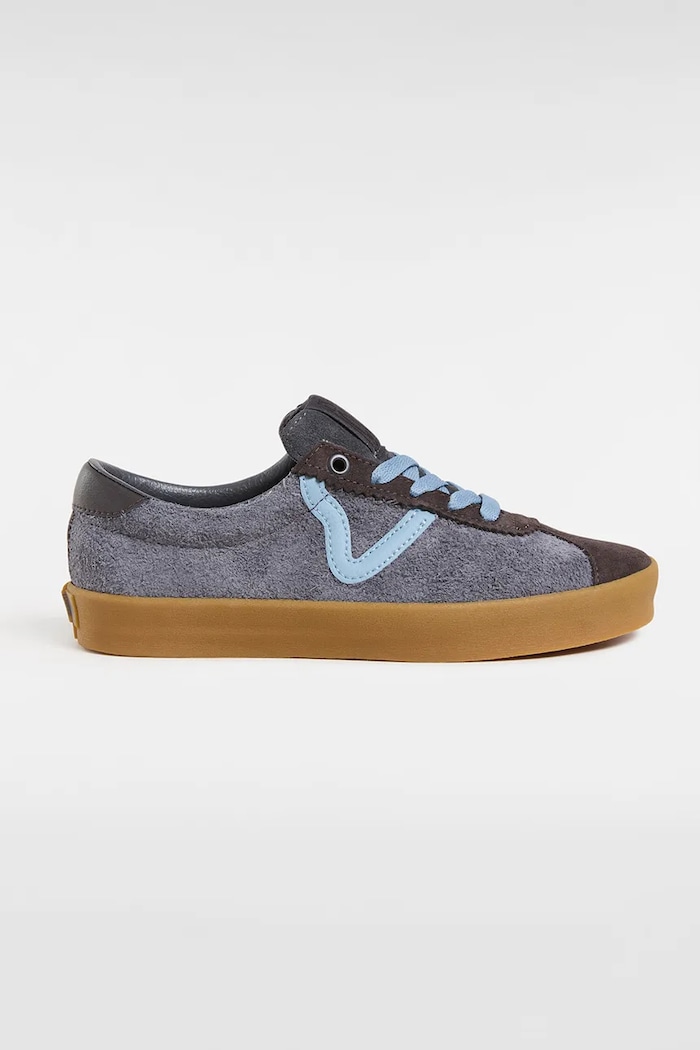 Σουέτ sneakers Vans Sport Low φλατ μπλε VN000CQRCFL1