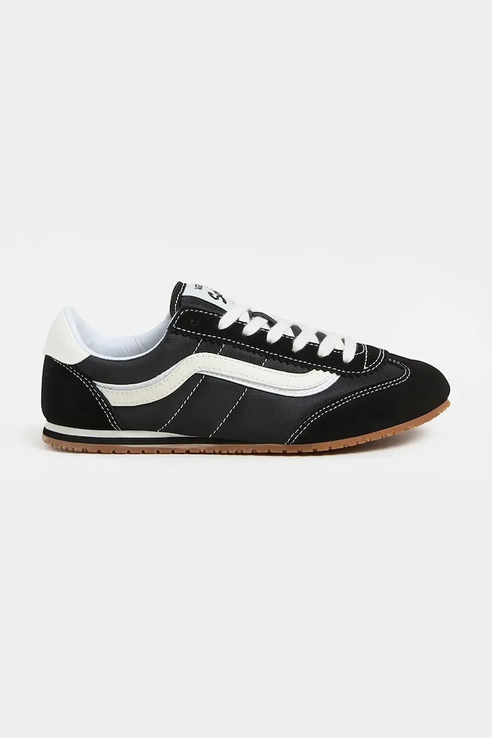 Sneakers Vans Super Lowpro δέρμα σαμουά μαύρο VN000D83BLA1