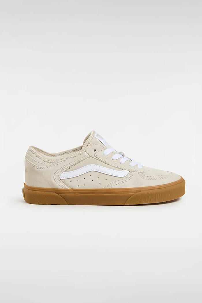 Semišové tenisky Vans Rowley Classic plochá béžová VN000SF42LH1