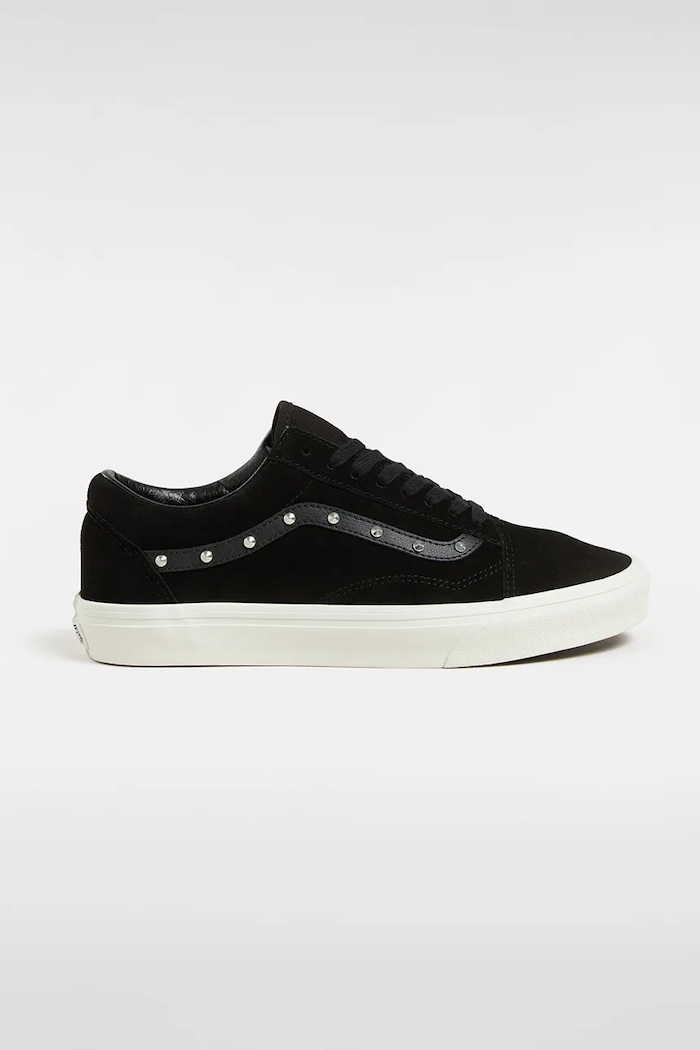 Σουέτ sneakers Vans Old Skool φλατ μαύρο VN0A2Z42CJI1