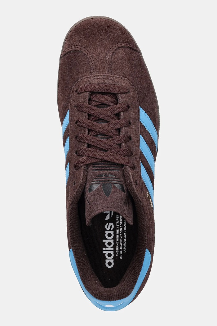 Σουέτ sneakers adidas Originals Gazelle καφέ JH5392
