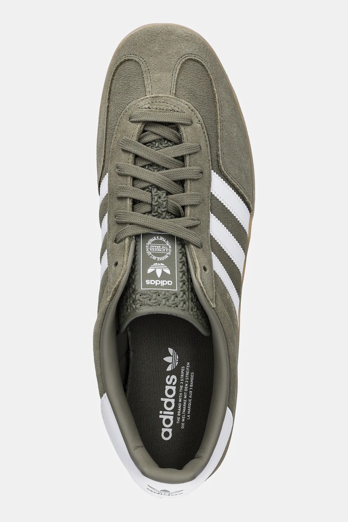 Σουέτ sneakers adidas Originals Gazelle Indoor πράσινο JQ0174