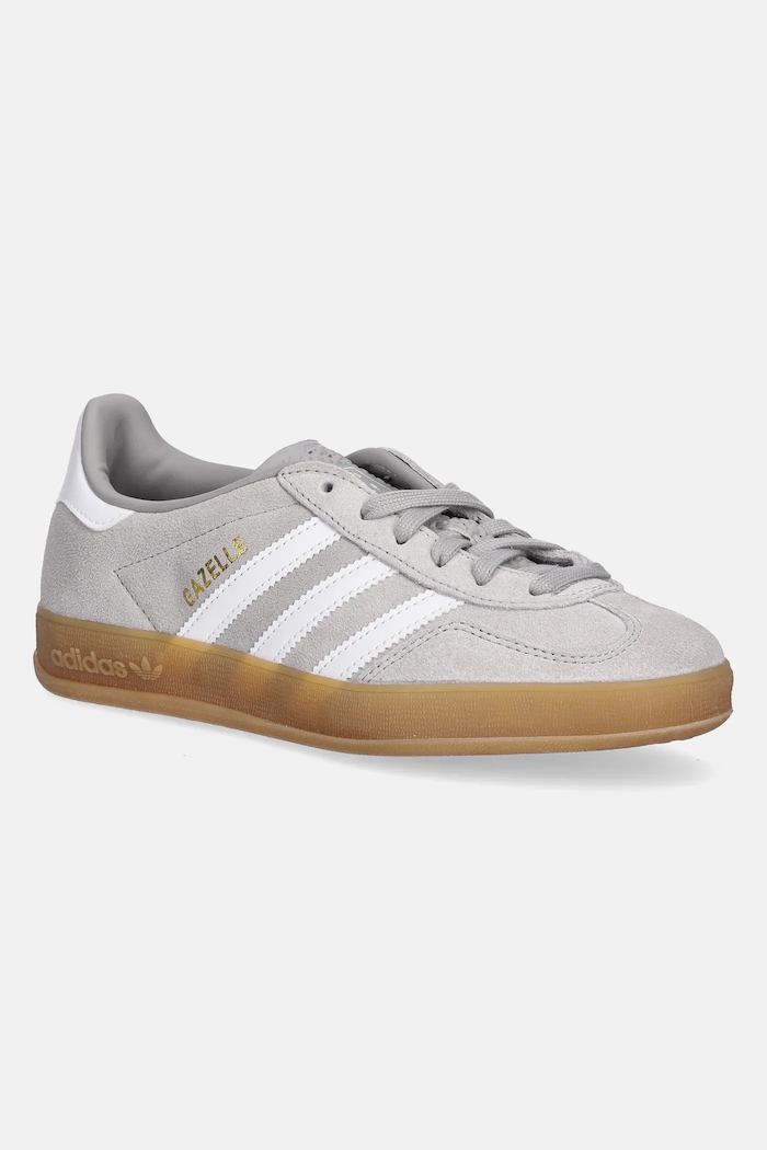 Σουέτ sneakers adidas Originals Gazelle Indoor δέρμα σαμουά γκρί JQ0176
