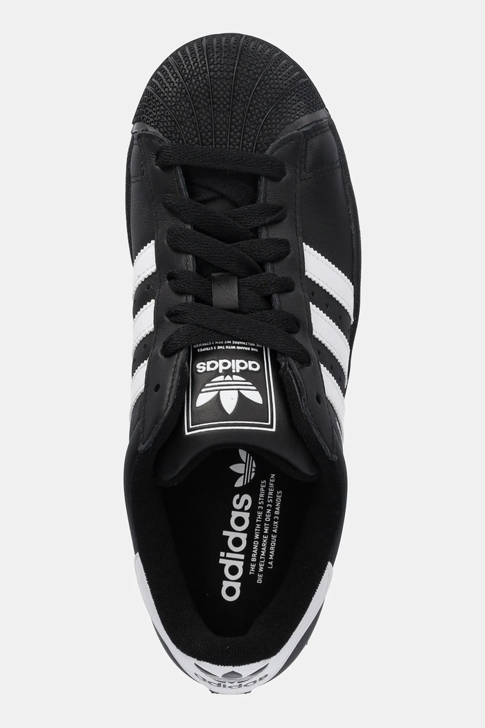 Kožne tenisice adidas Originals Superstar II crna JI0079