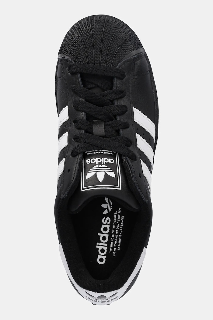 Kožne tenisice adidas Originals Superstar II crna JI0079