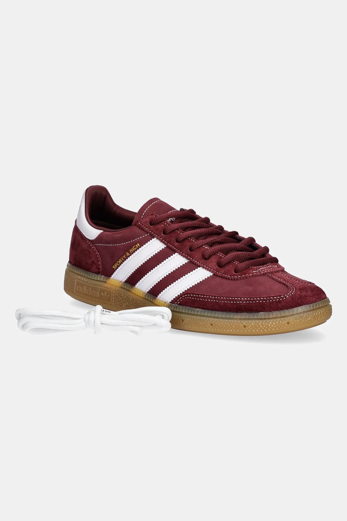 Suede sneakers Handball Spezial x Sporty&Rich adidas Originals maroon color JP7068 JP7068
