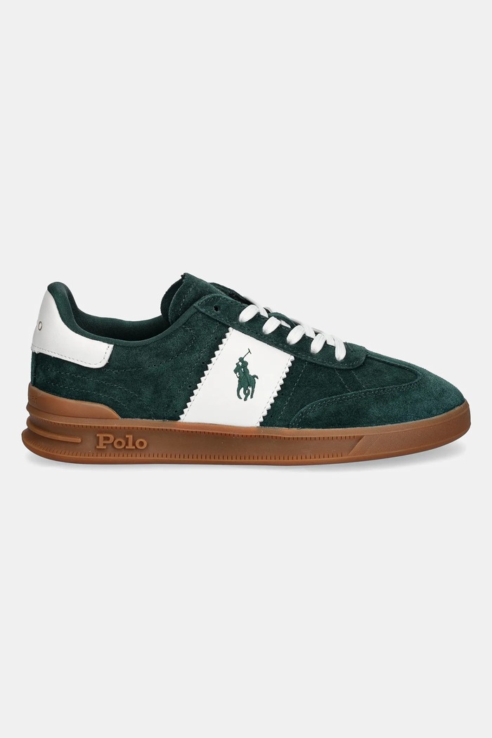 Замшеві кросівки Polo Ralph Lauren Hrt Aera Pp 809954903005.310 зелений SS25