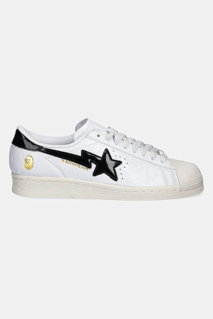 adidas Originals x BAPE SSTR PACK sneakers JR2701 white color JR2701