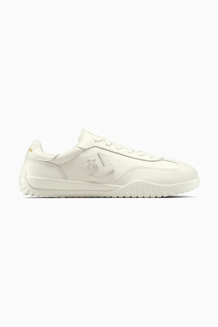 Δερμάτινα sneakers Converse Run Star Trainer φλατ λευκό A12778C