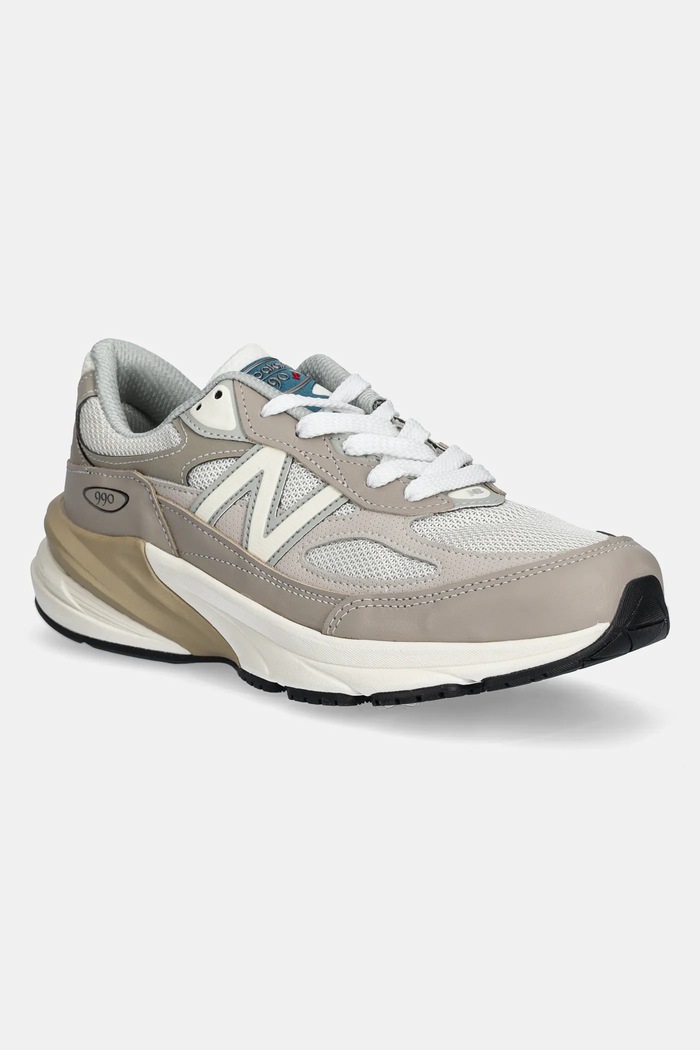 Sneakers New Balance U990MM6 λείο δέρμα μπεζ U990MM6