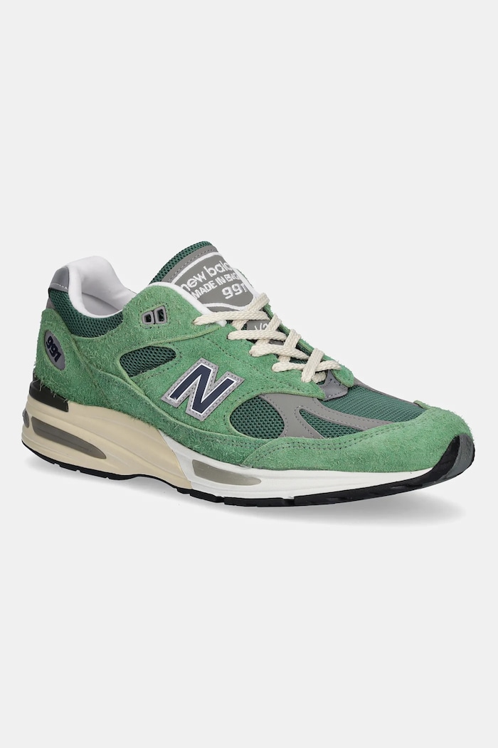 Sneakers New Balance U991GV2 Made in UK δέρμα σαμουά πράσινο U991GV2