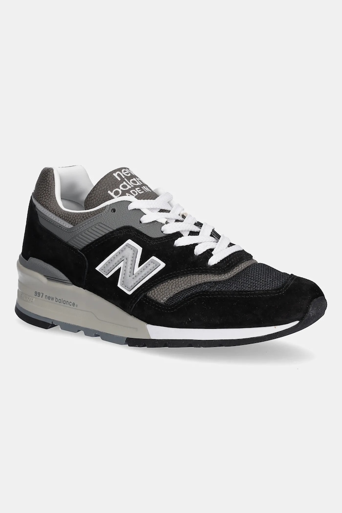 Sneakers New Balance Made in USA δέρμα σαμουά μαύρο U997BK
