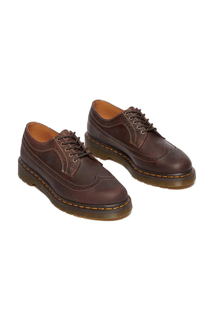 Kožené poltopánky Dr. Martens 3989 YS DM40553201 hnedá SS25