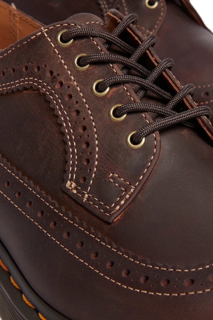 Obuv Kožené poltopánky Dr. Martens 3989 YS DM40553201 hnedá