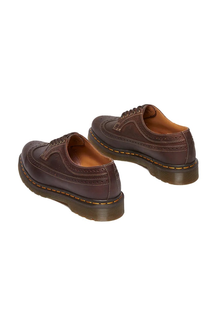 Kožené poltopánky Dr. Martens 3989 YS DM40553201 hnedá