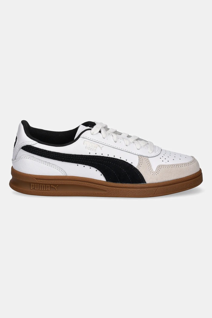 Kožené tenisky Puma Indoor 401360 biela SS25