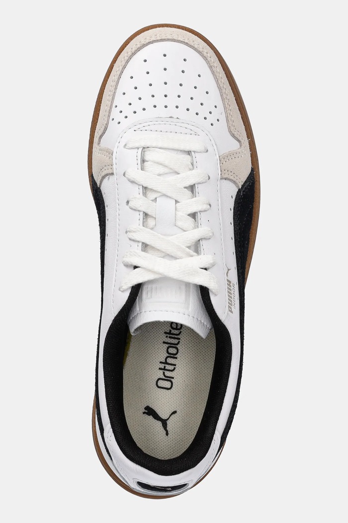 Kožené tenisky Puma Indoor biela 401360