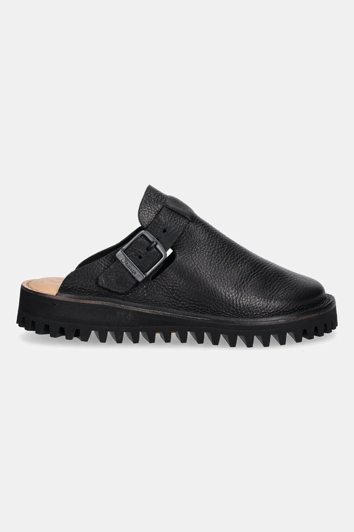 Fracap Mules mules leather S100 black SS26