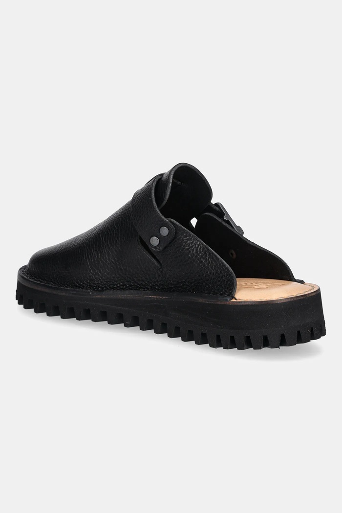Shoes Fracap Mules mules leather S100 black