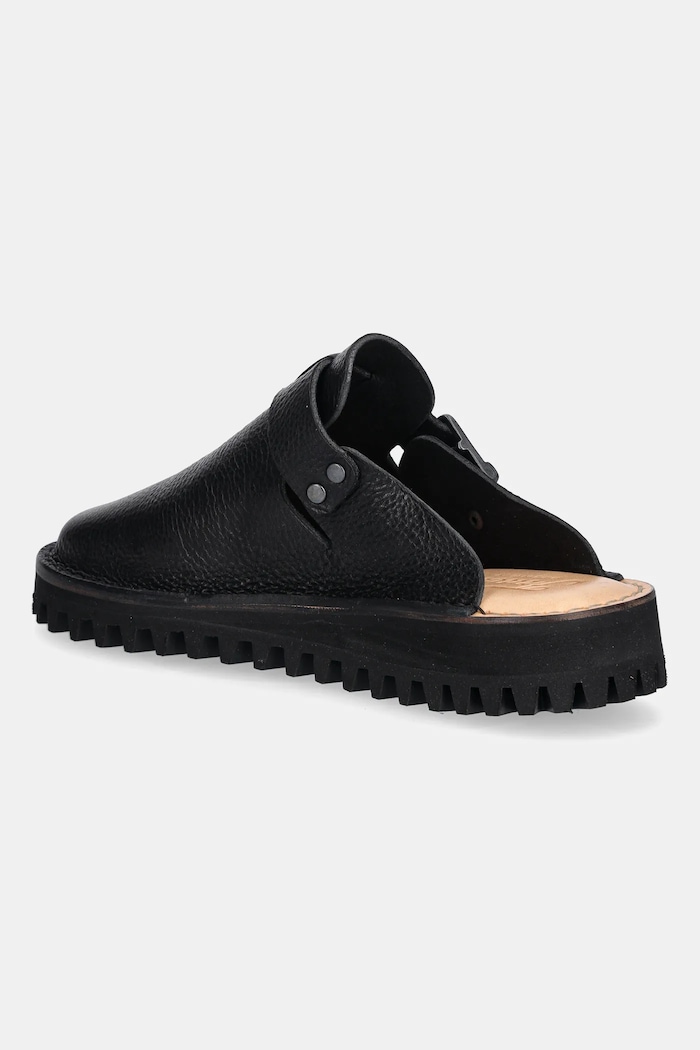 Shoes Fracap Mules mules leather S100 black