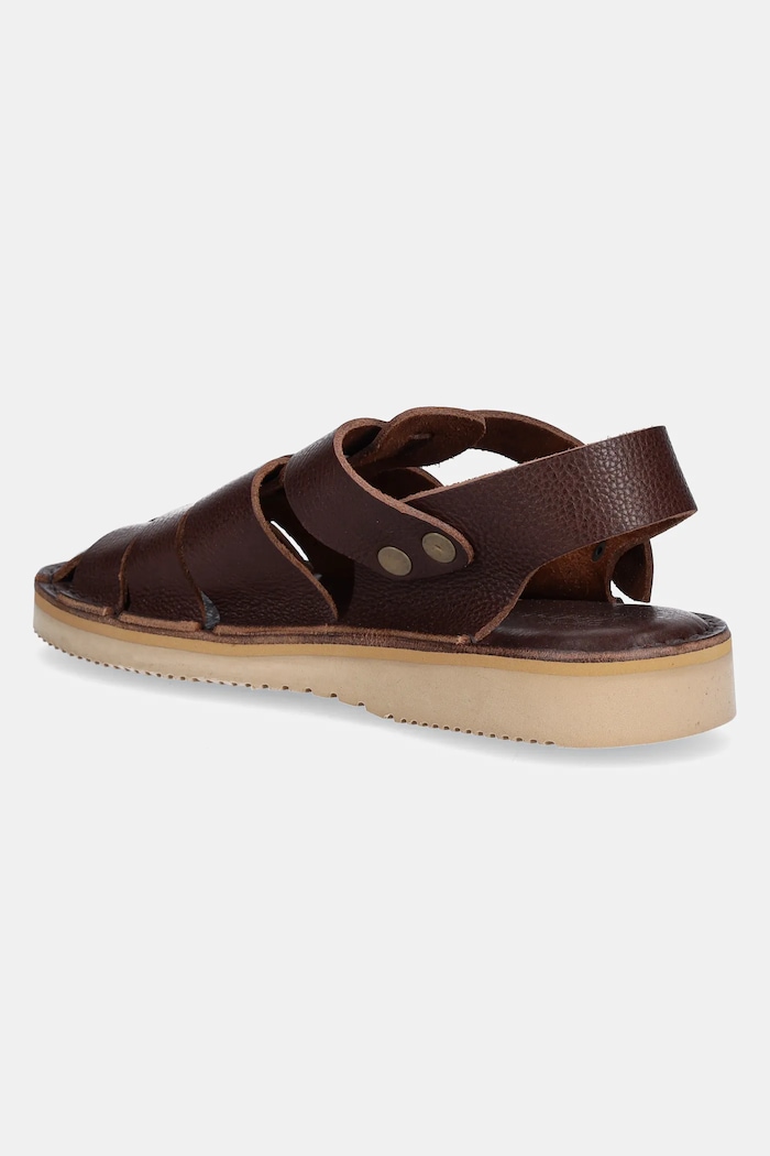 Boty Kožené sandály Fracap Sandals D034 hnědá