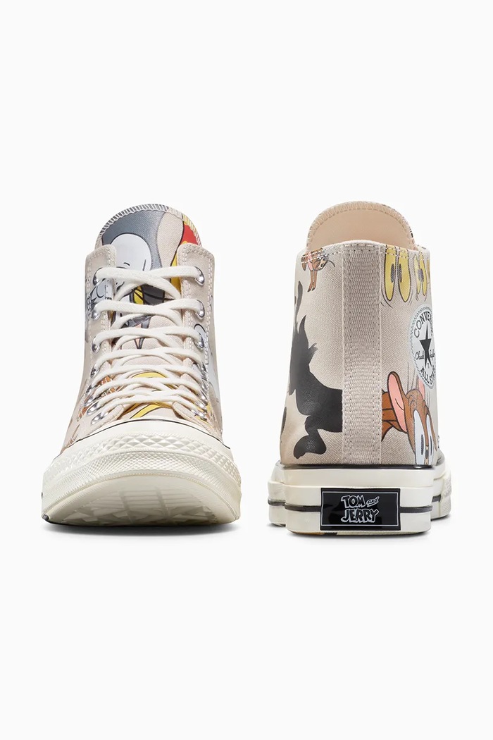 Boty Kecky Converse Converse x Tom and Jerry Chuck 70 A15111C šedá
