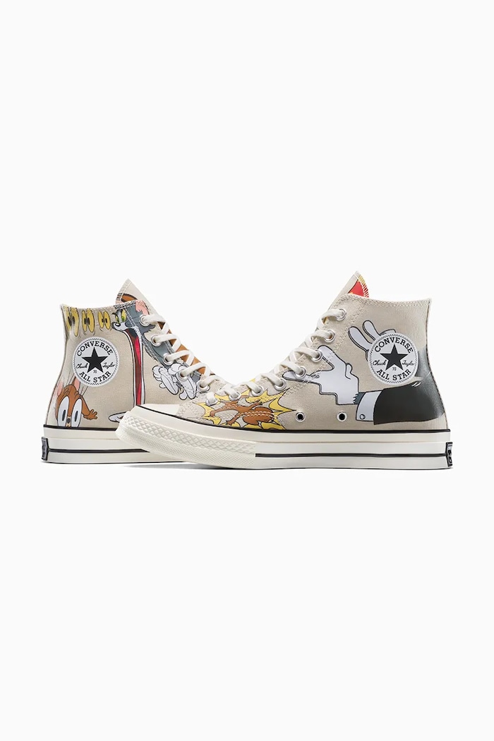 Kecky Converse Converse x Tom and Jerry Chuck 70 šedá A15111C
