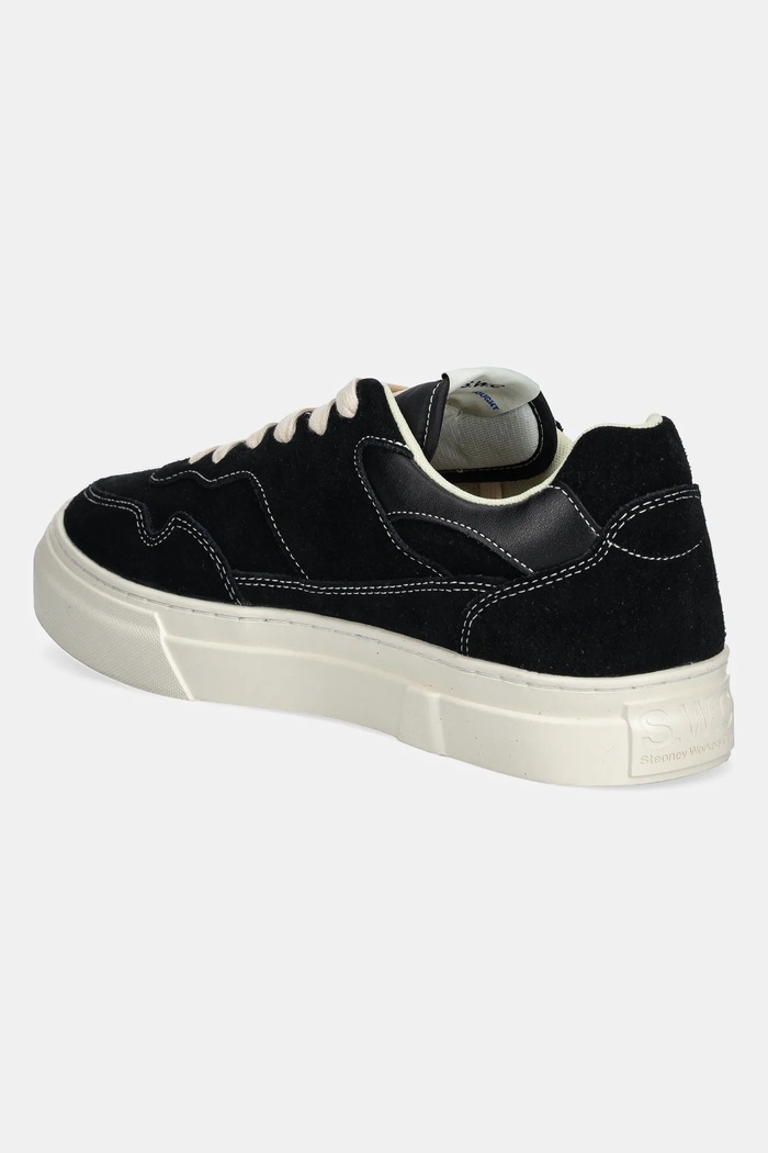 Παπούτσια Σουέτ sneakers Stepney Workers Club PEARL SUEDE YA20015 μαύρο