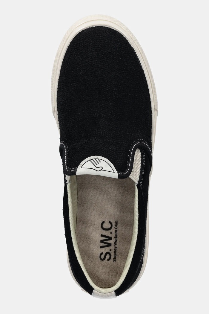 Tenisky Stepney Workers Club LISTER RAW SUEDE černá YA03014