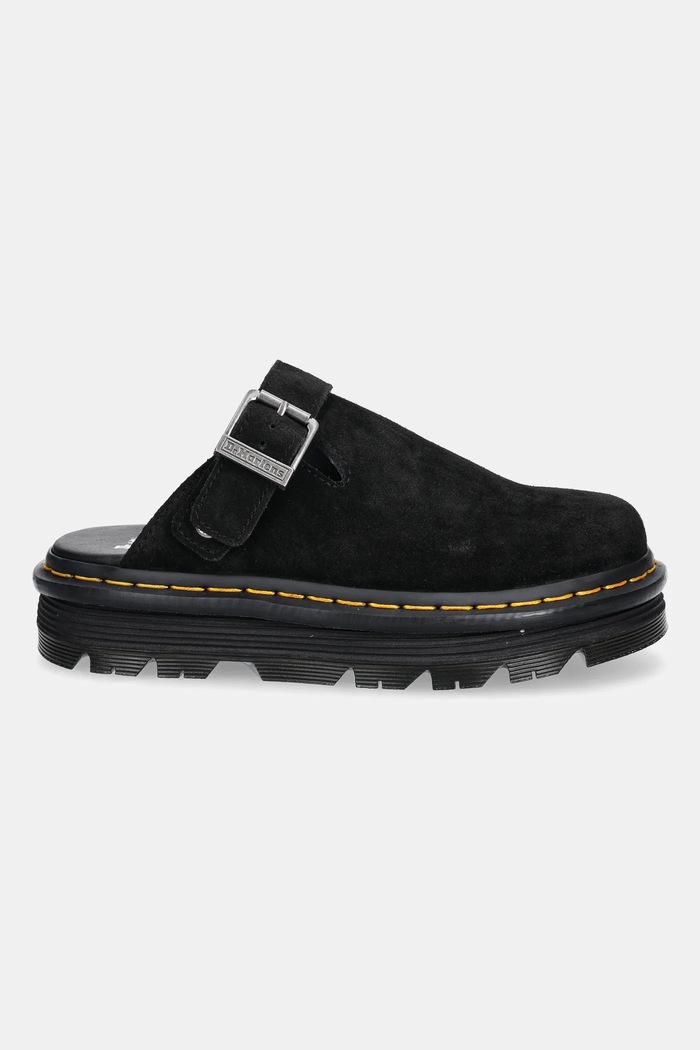 Замшевые шлепанцы Dr. Martens ZebZag Mule Mule DM31657001 чёрный SS25
