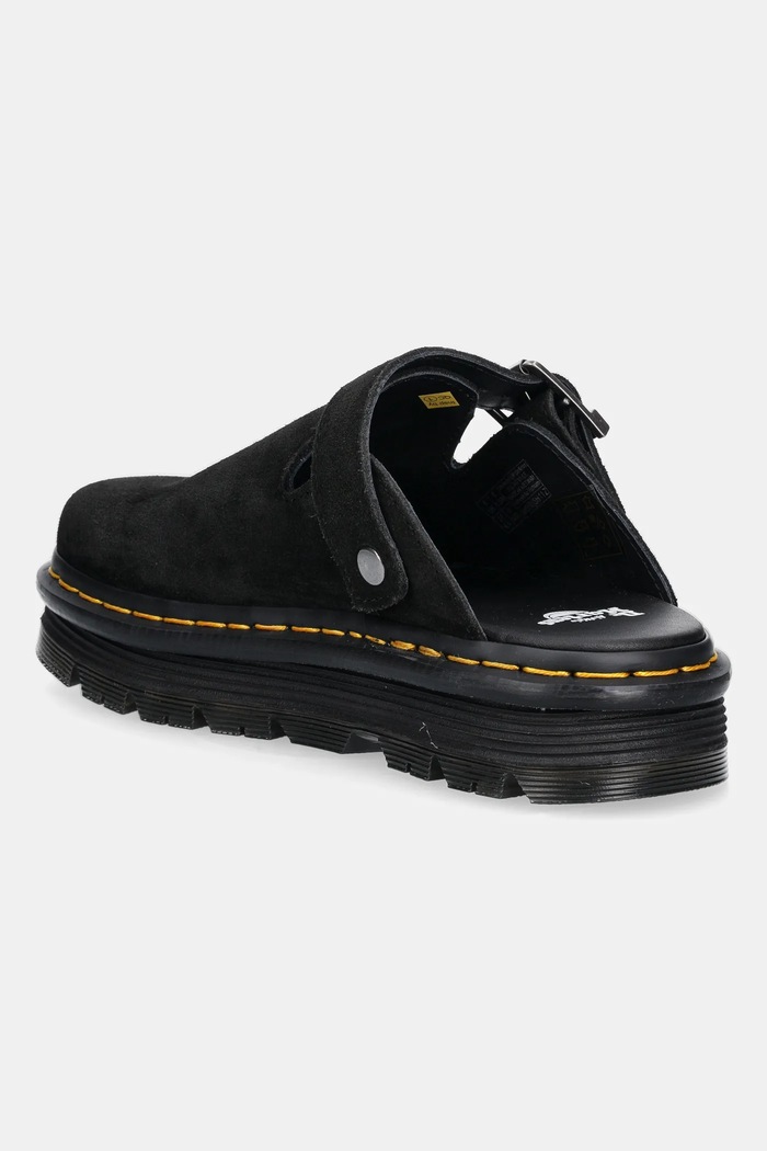 Обувь Замшевые шлепанцы Dr. Martens ZebZag Mule Mule DM31657001 чёрный