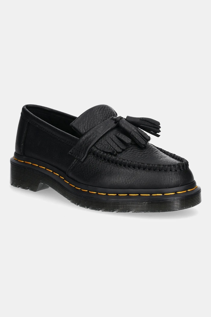 Dr. Martens mocassini in pelle Adrian YS Tassel Loafer flat nero DM31997001