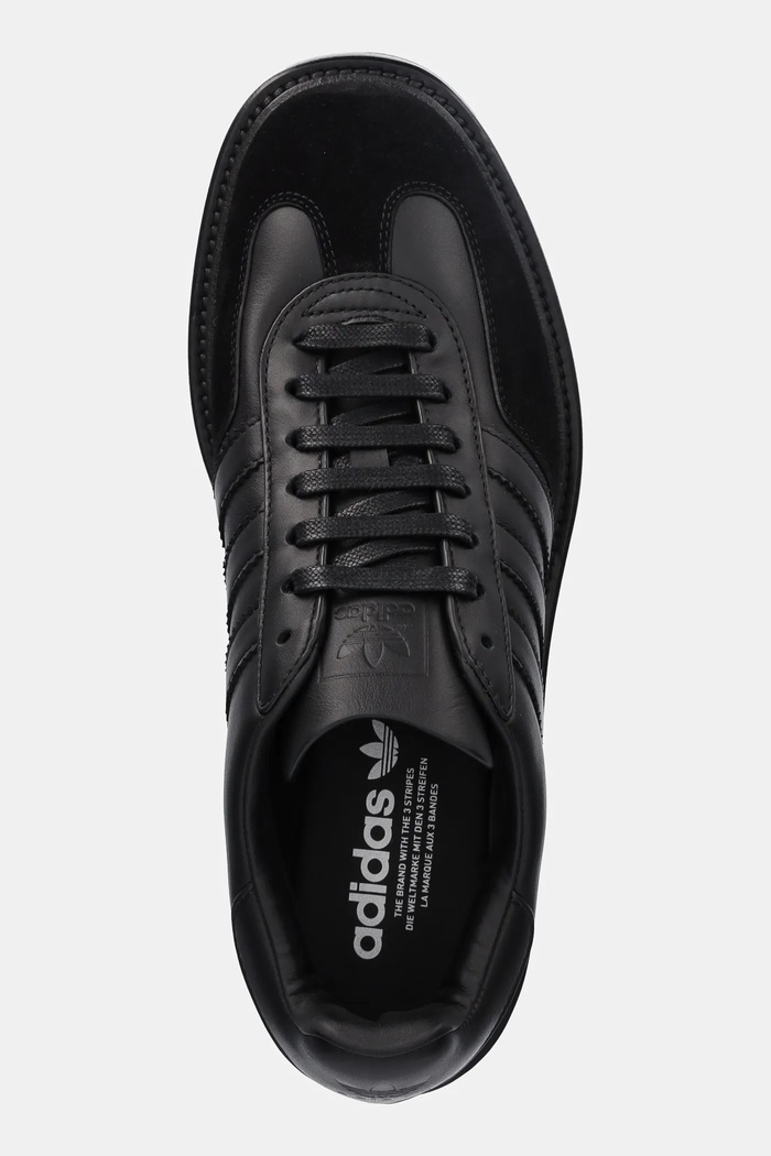 Кожени маратонки adidas Originals Gazelle Indoor Made черен IH8642