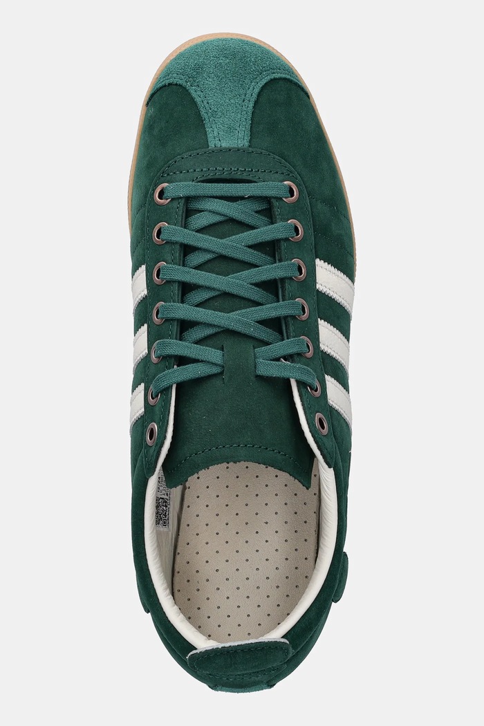 Маратонки от набук adidas Originals Samba зелен JI3218