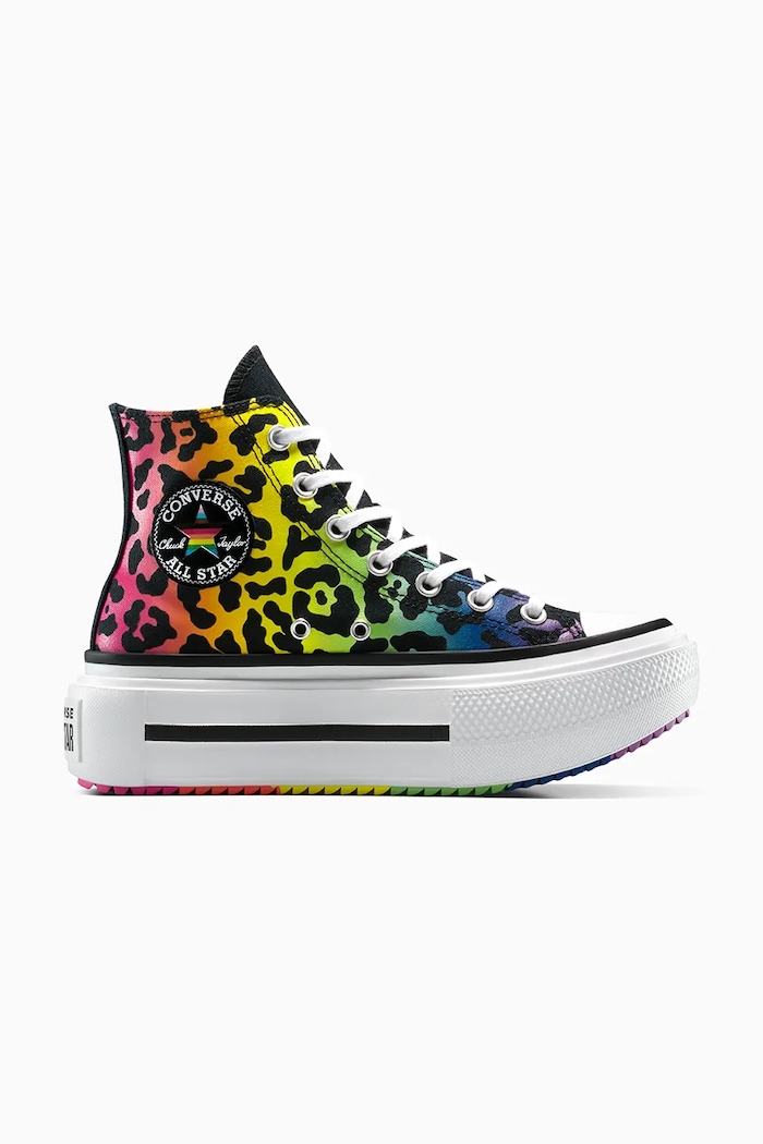 Converse teniși Chuck Taylor All Star Lift Double Stack Pride platformă multicolor A15782C