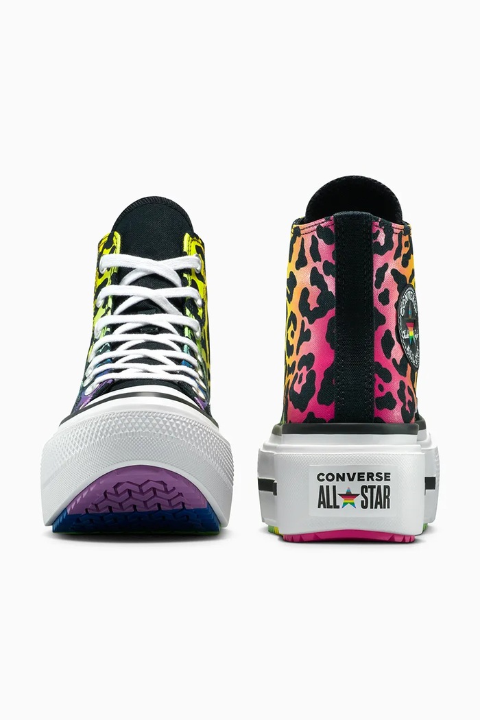 Încălțăminte Converse teniși Chuck Taylor All Star Lift Double Stack Pride A15782C multicolor