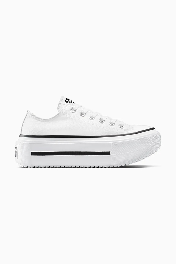 Ниски кецове Converse Chuck Taylor All Star Lift Double Stack платформа бял A15491C