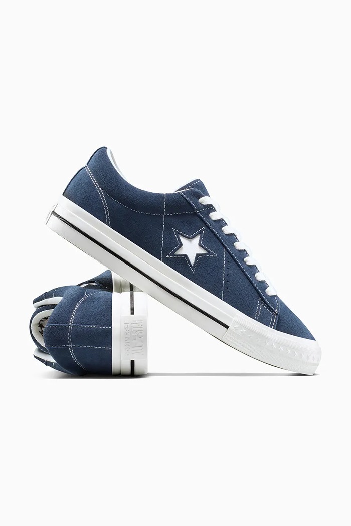 Obuća Tenisice od brušene kože Converse One Star 95 A15097C mornarsko plava