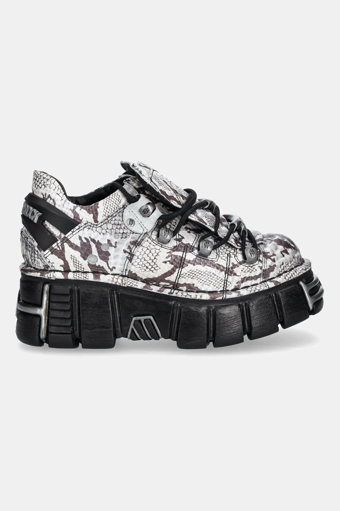 Δερμάτινα sneakers New Rock M.120N.C59 γκρί SS25