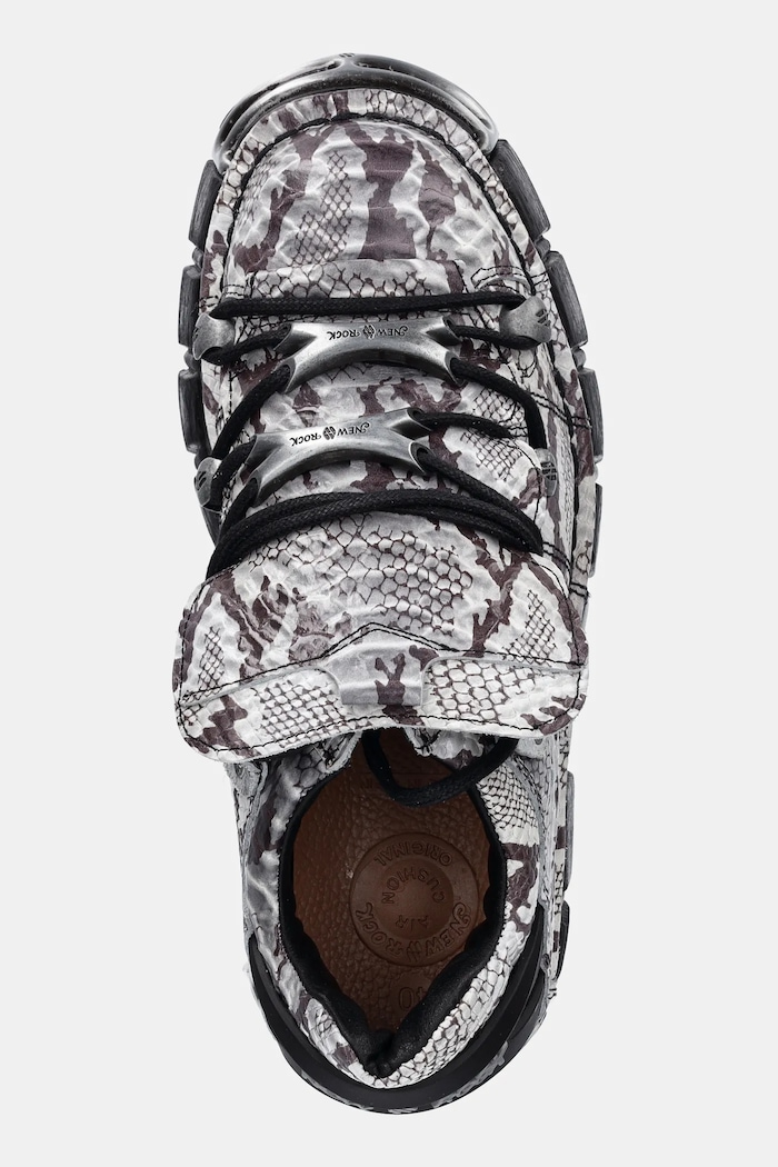 Δερμάτινα sneakers New Rock γκρί M.120N.C59