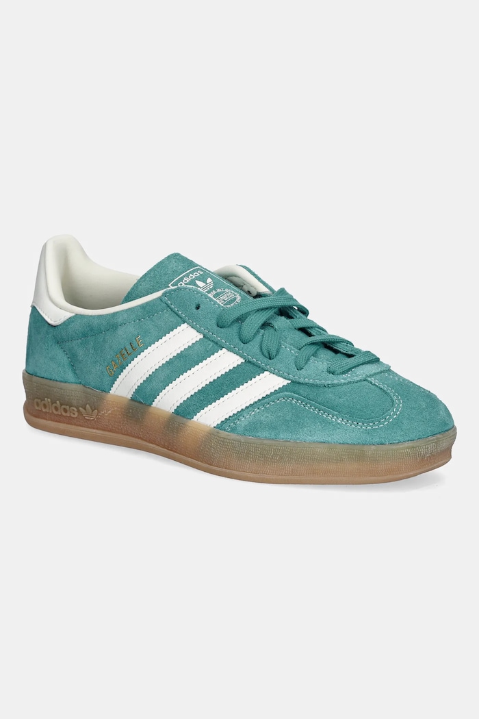 Tenisky adidas Originals Gazelle Indoor semišová koža tyrkysová JQ8391