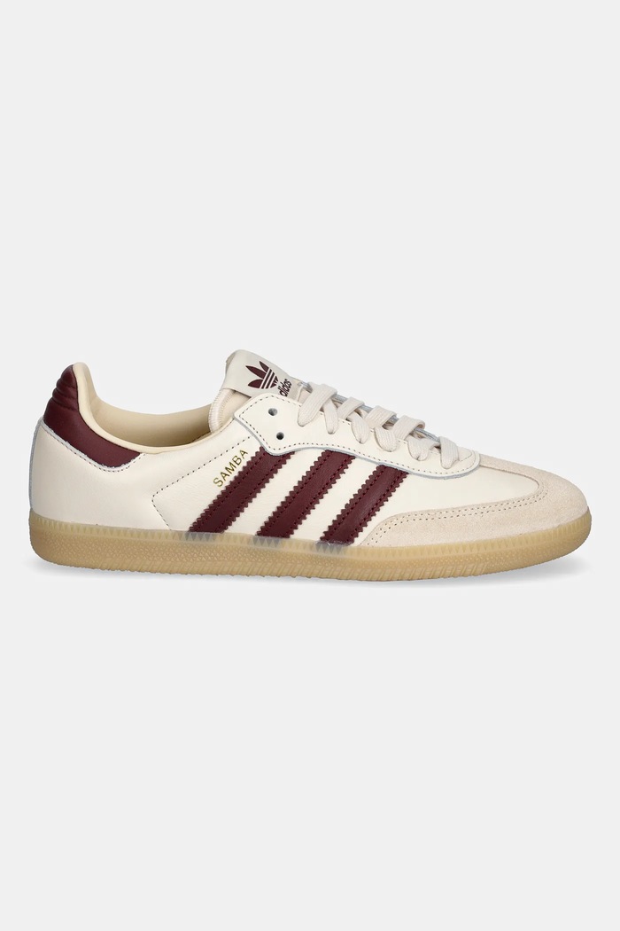 adidas Originals sneakersy skórzane Samba OG JS3830 beżowy AW25