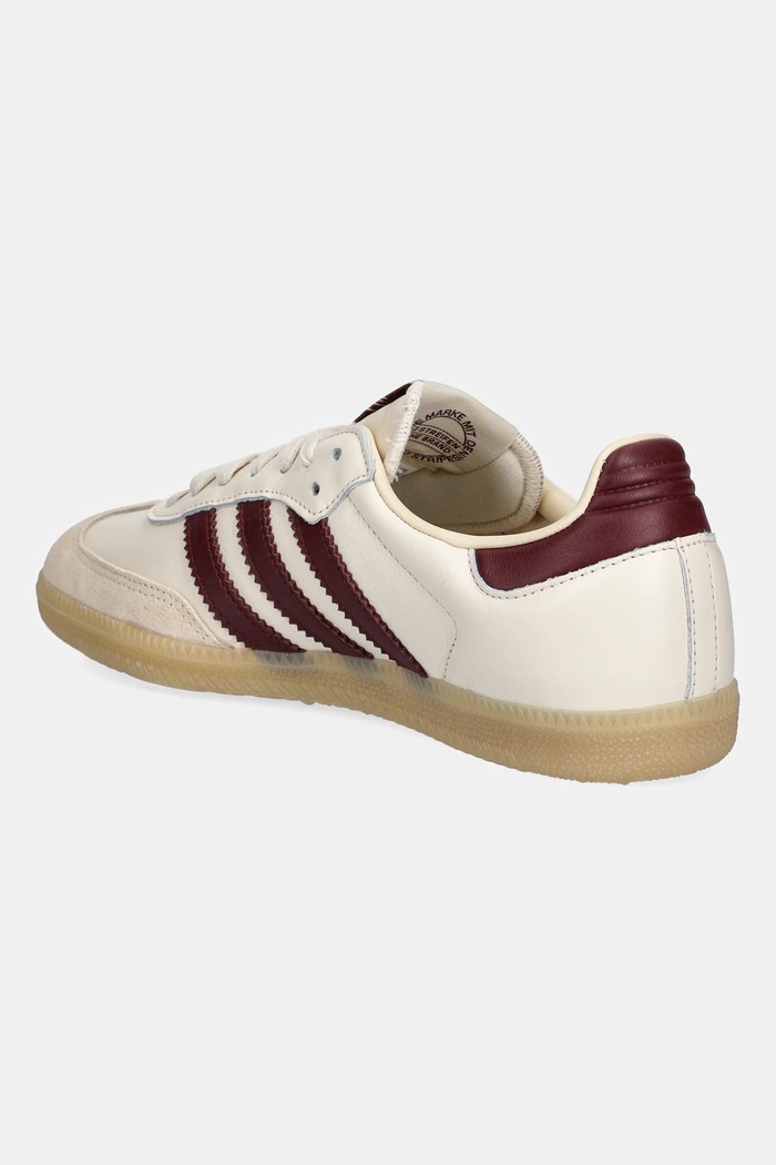 Obuwie adidas Originals sneakersy skórzane Samba OG JS3830 beżowy