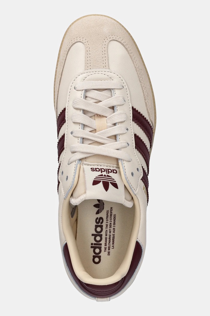 adidas Originals sneakersy skórzane Samba OG beżowy JS3830