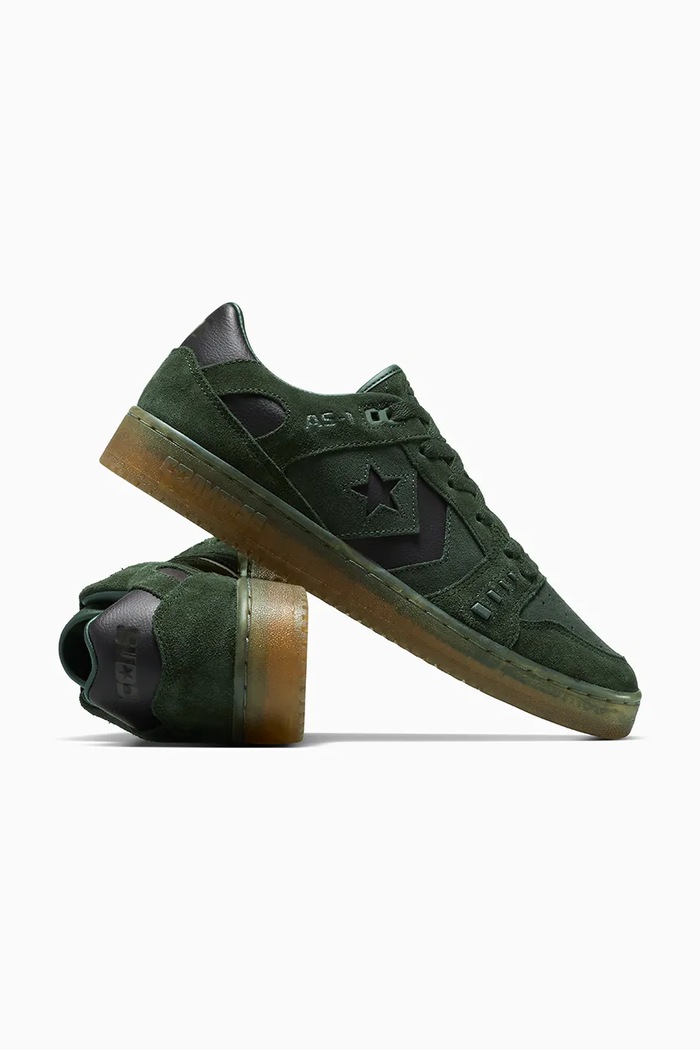 Semišové tenisky Converse Cons As-1 Pro Suede Gum Sole zelená A11921C