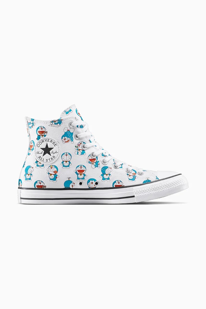 Converse teniși Converse x Doraemon Chuck Taylor All Star plată alb A15791C