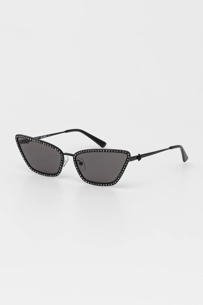 Слънчеви очила Kurt Geiger London котешко око черен 4040100999