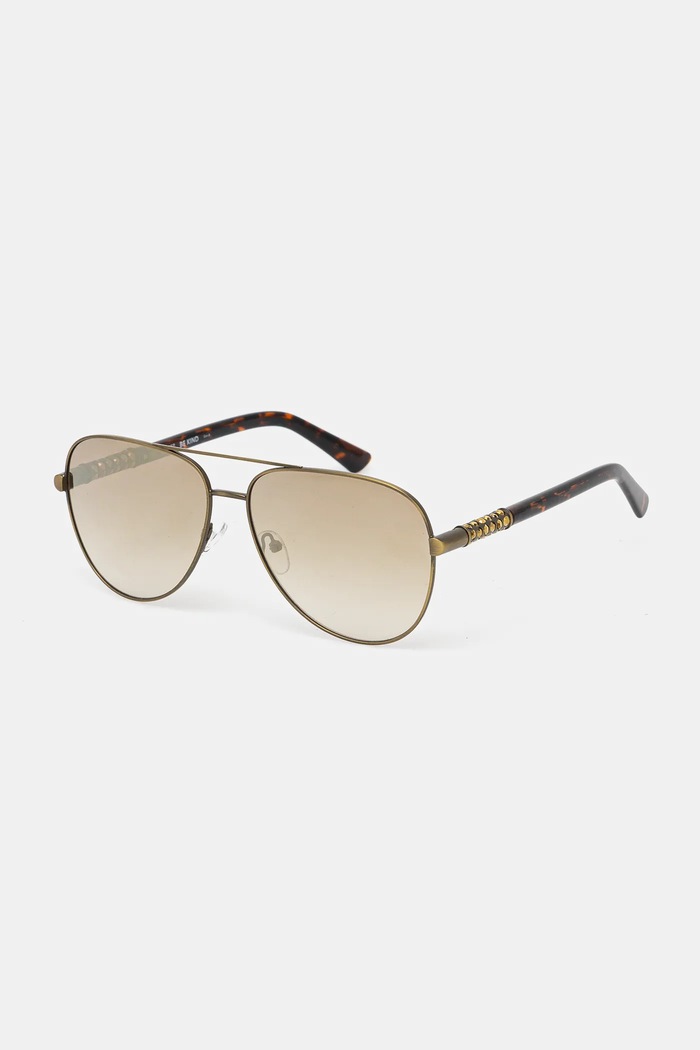 Kurt Geiger London okulary przeciwsłoneczne MAYFAIR jednolita złoty 4040261999