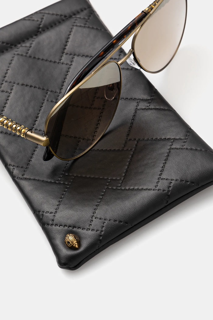 Akcesoria Kurt Geiger London okulary przeciwsłoneczne MAYFAIR 4040261999 złoty